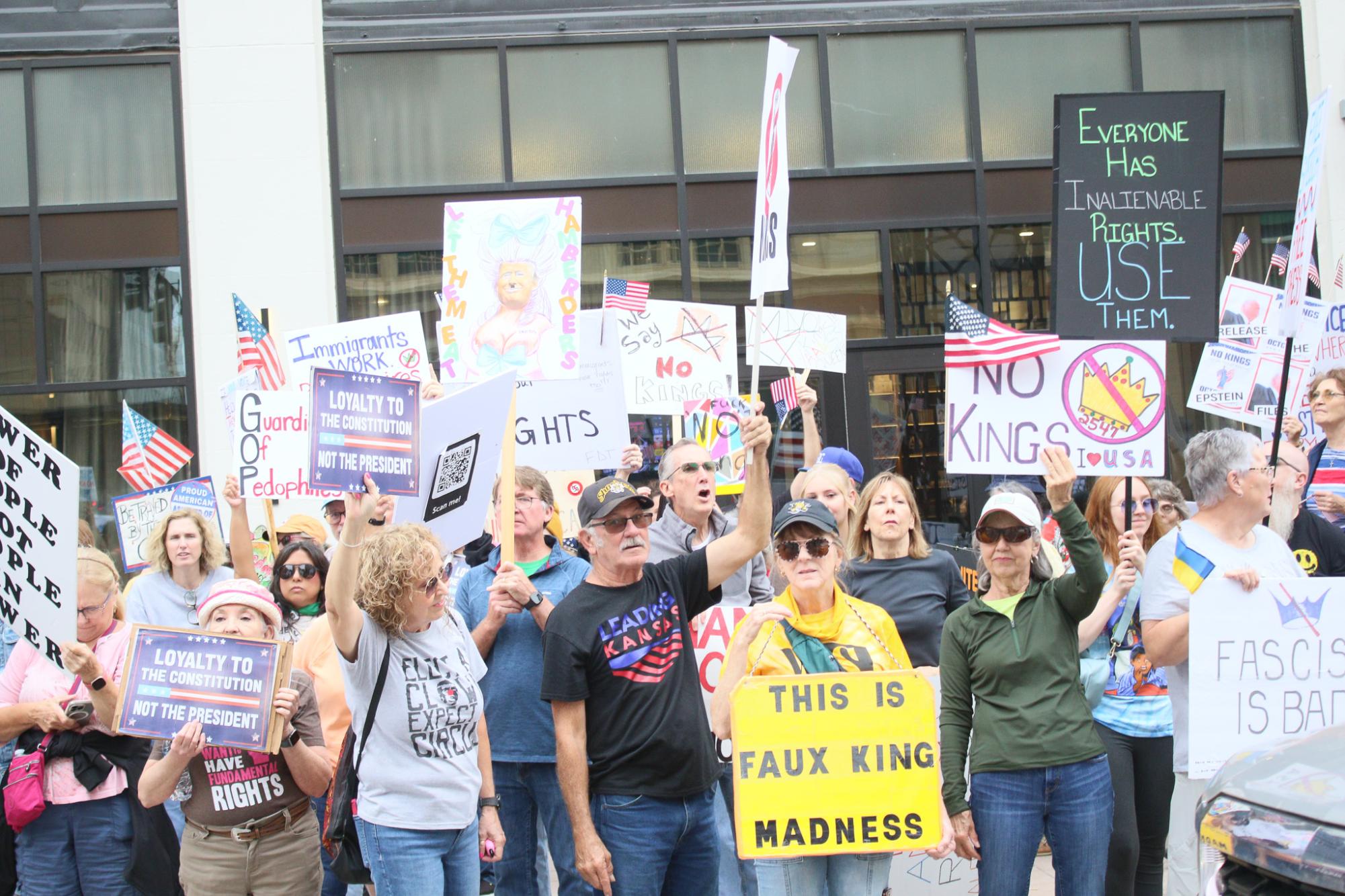 No Kings Protest (Photos by Ava Mbawuike)