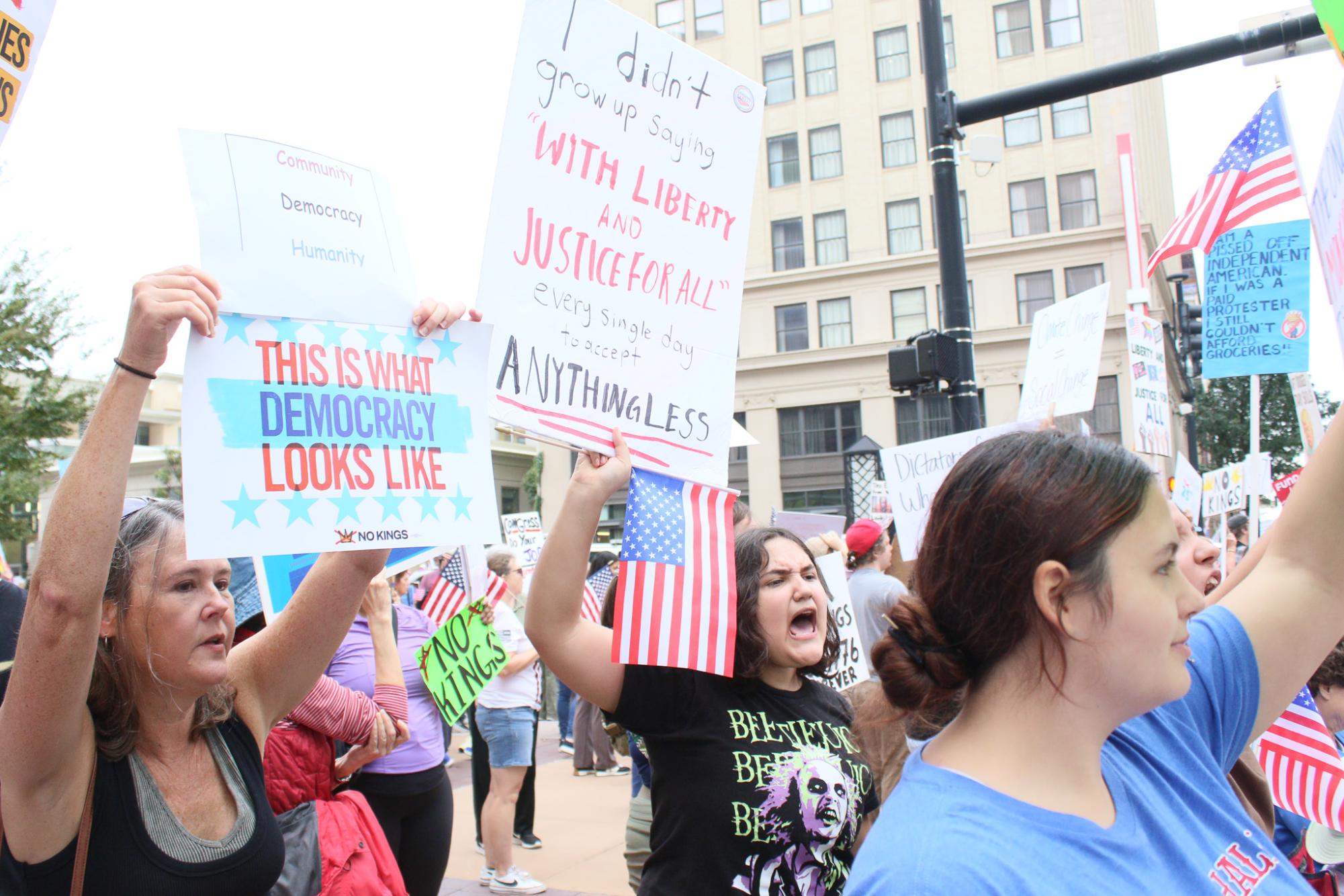 No Kings Protest (Photos by Ava Mbawuike)