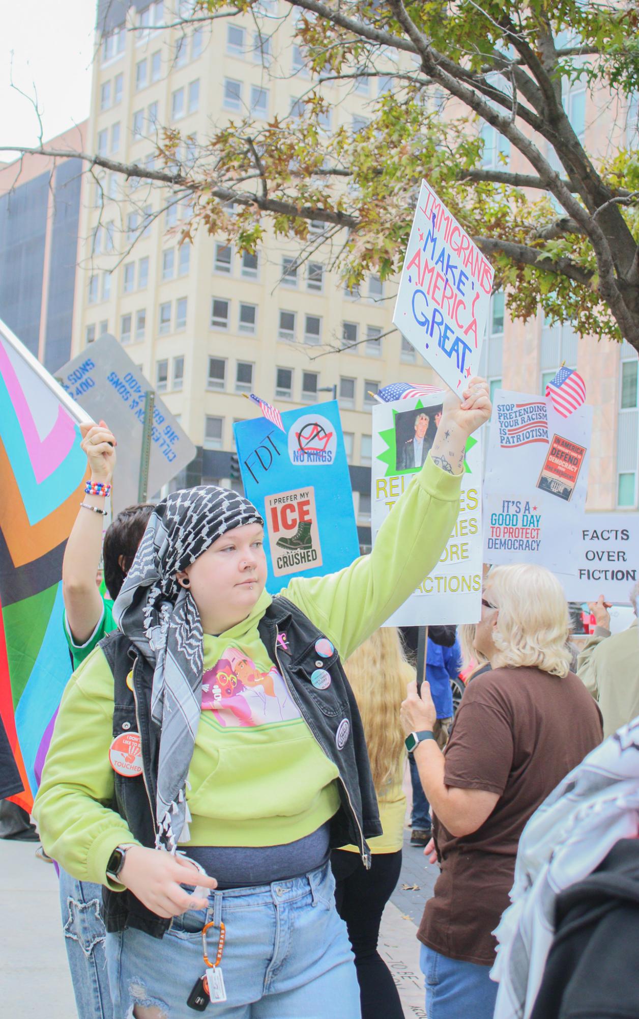 No Kings Protest (Photos by Ava Mbawuike)