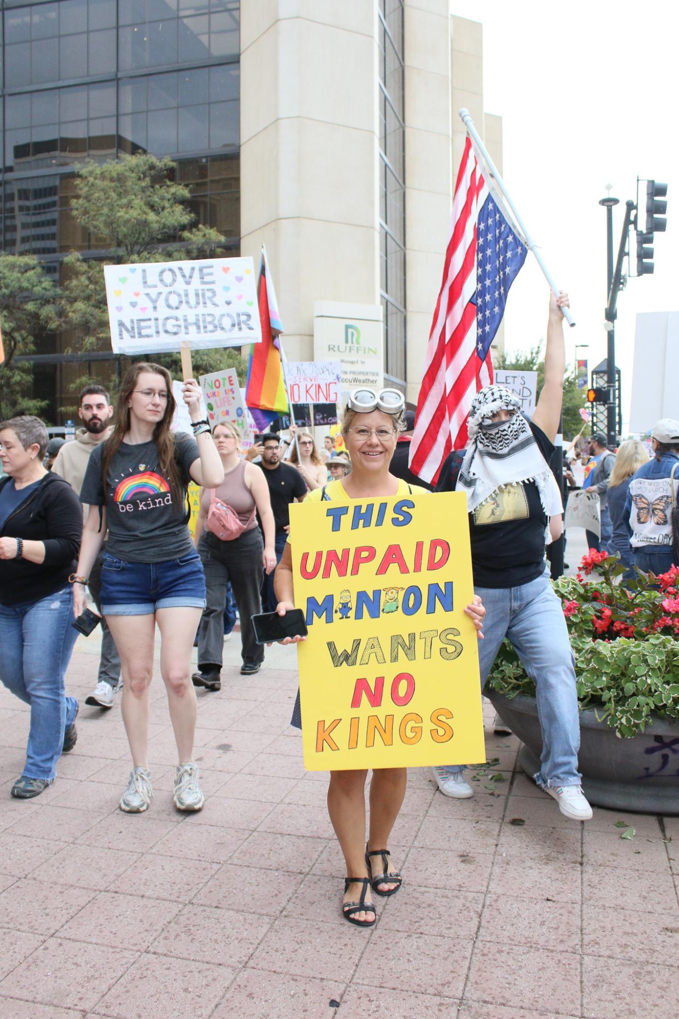 No Kings Protest (Photos by Ava Mbawuike)