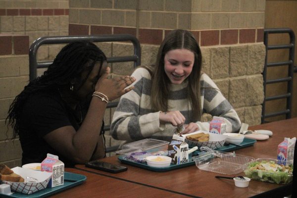 Students laughing