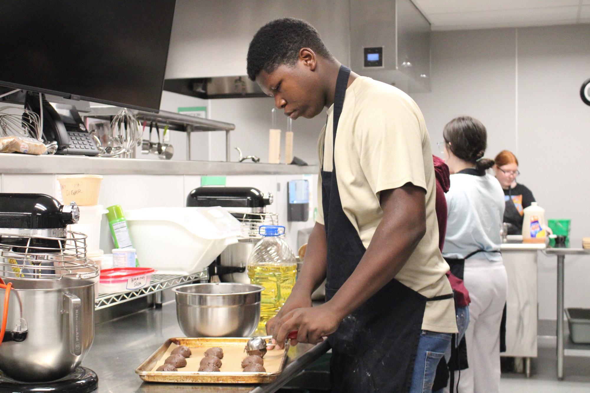 Culinary makes cookies for Military Appreciation Night (Photos by Emma Searle)