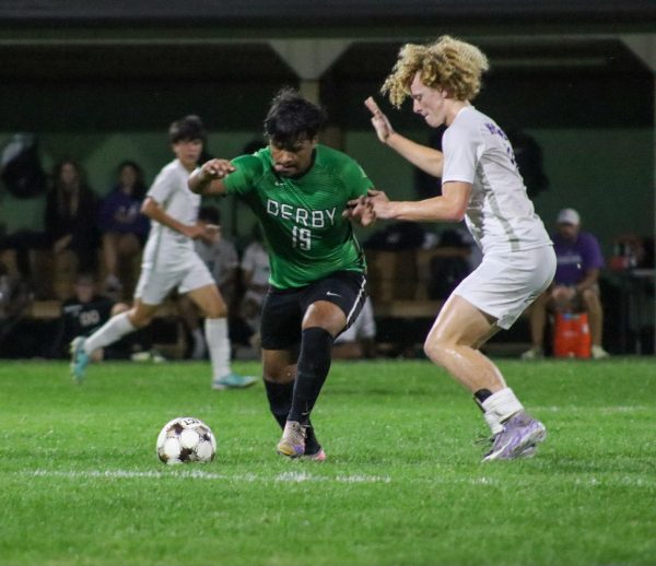 Navigation to Story: Boys varsity soccer vs. Valley Center (Photos by Delainey Stephenson)