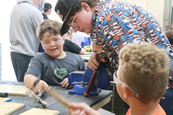 Tanglewood students make their bat houses 