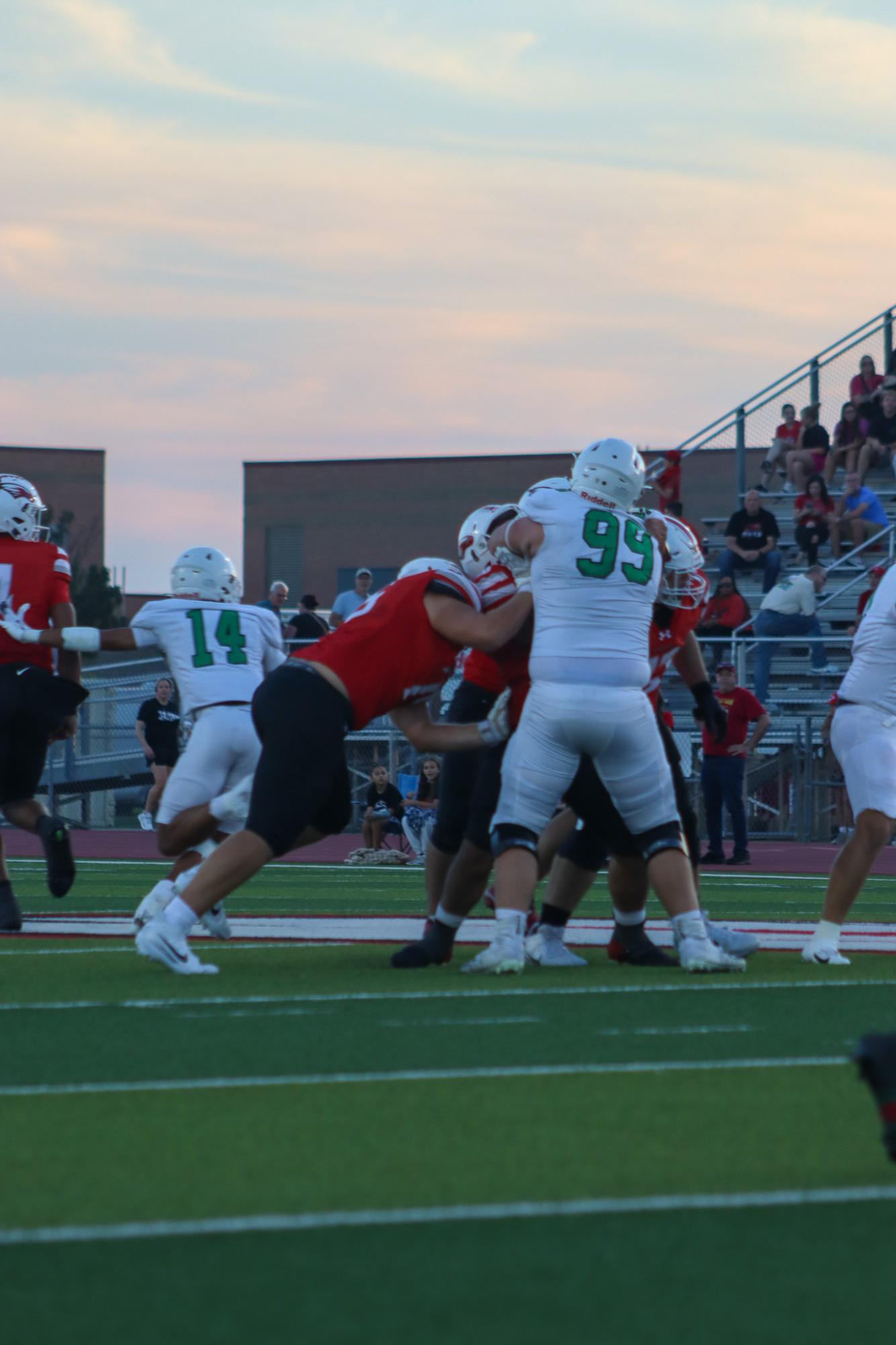 Varsity football vs. Maize (Photos by Delainey Stephenson)