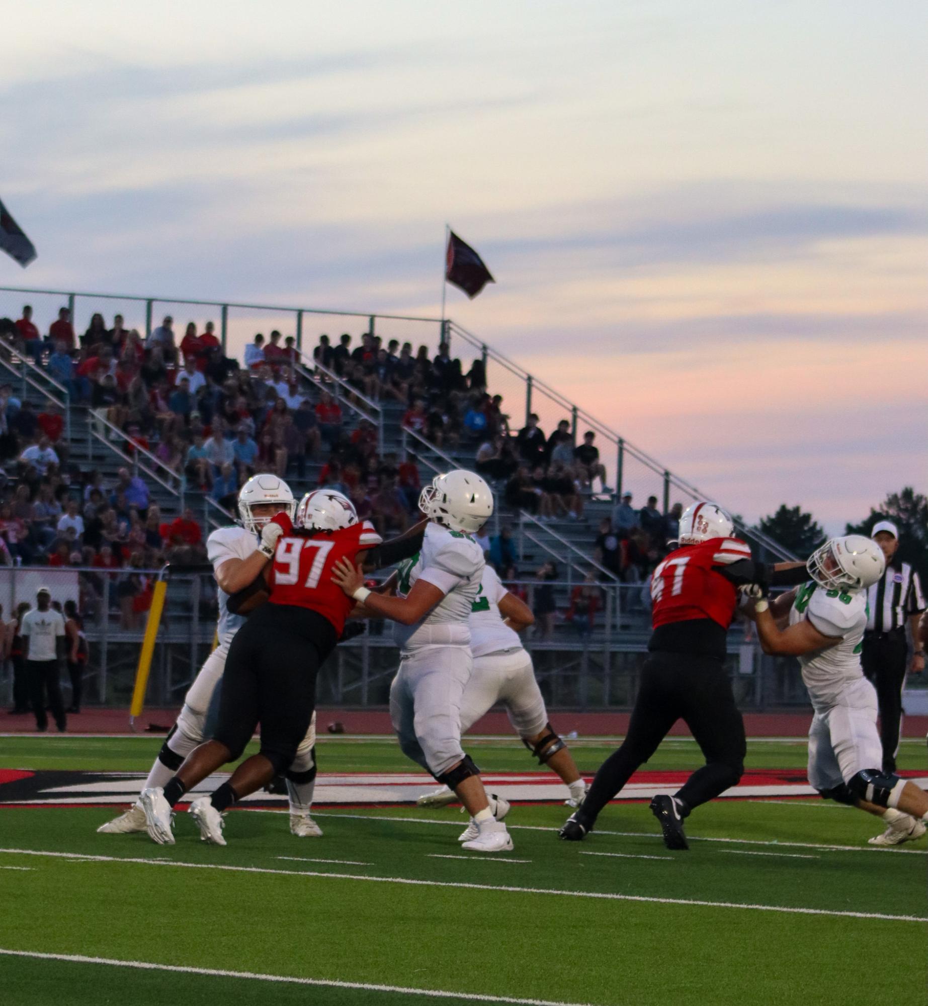 Varsity football vs. Maize (Photos by Delainey Stephenson)