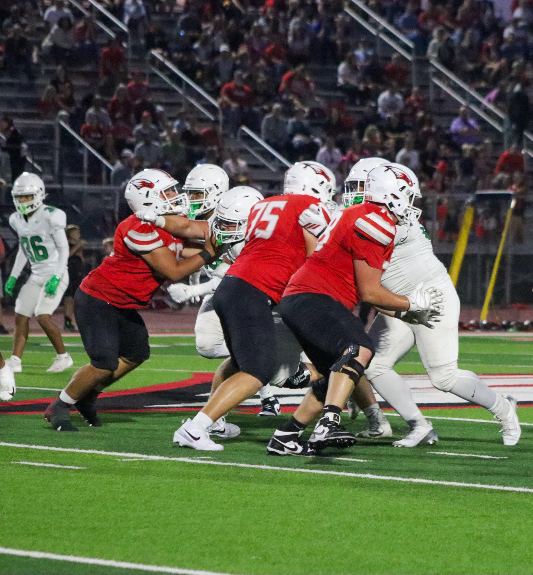 Varsity football vs. Maize (Photos by Delainey Stephenson)
