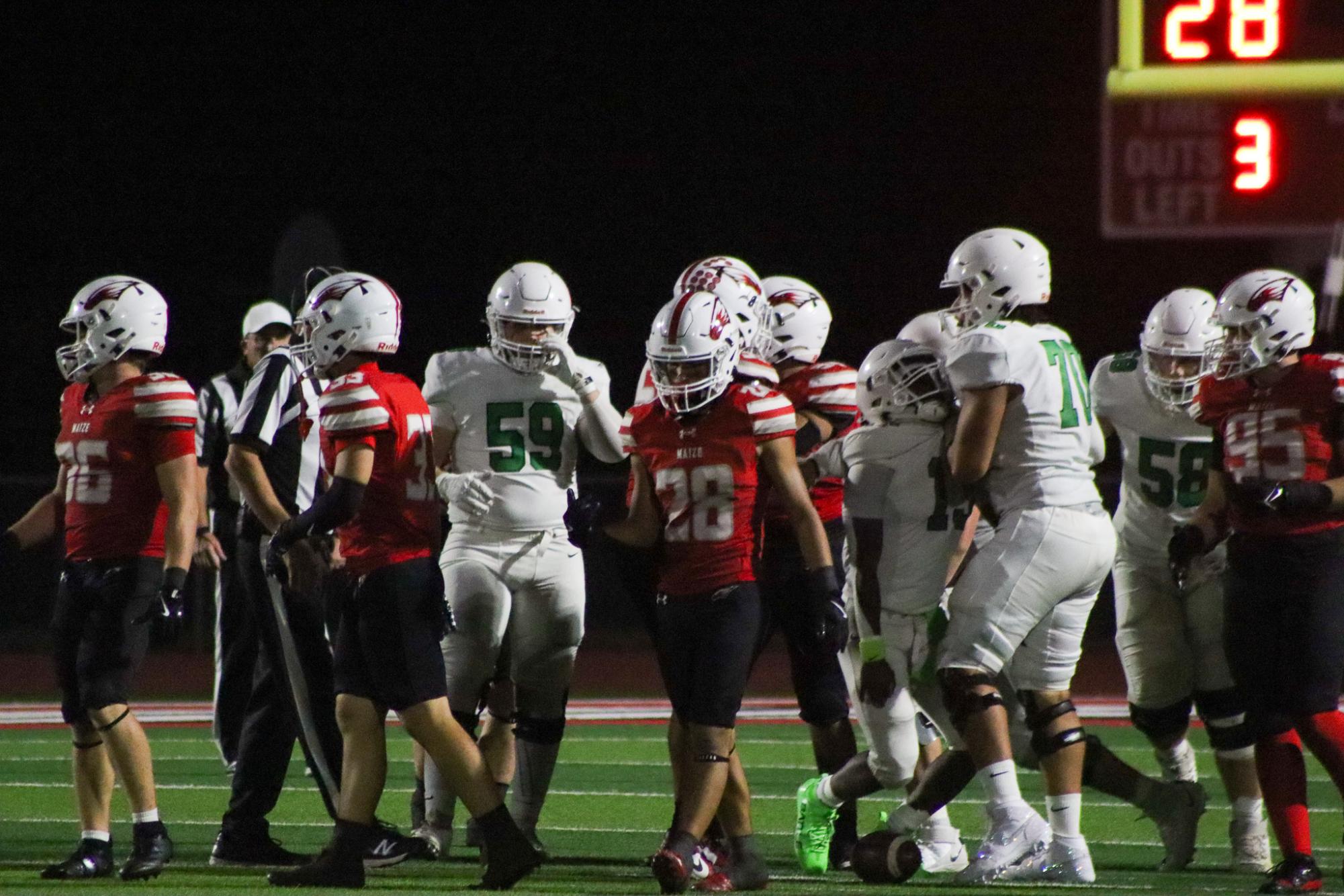 Varsity football vs. Maize (Photos by Delainey Stephenson)