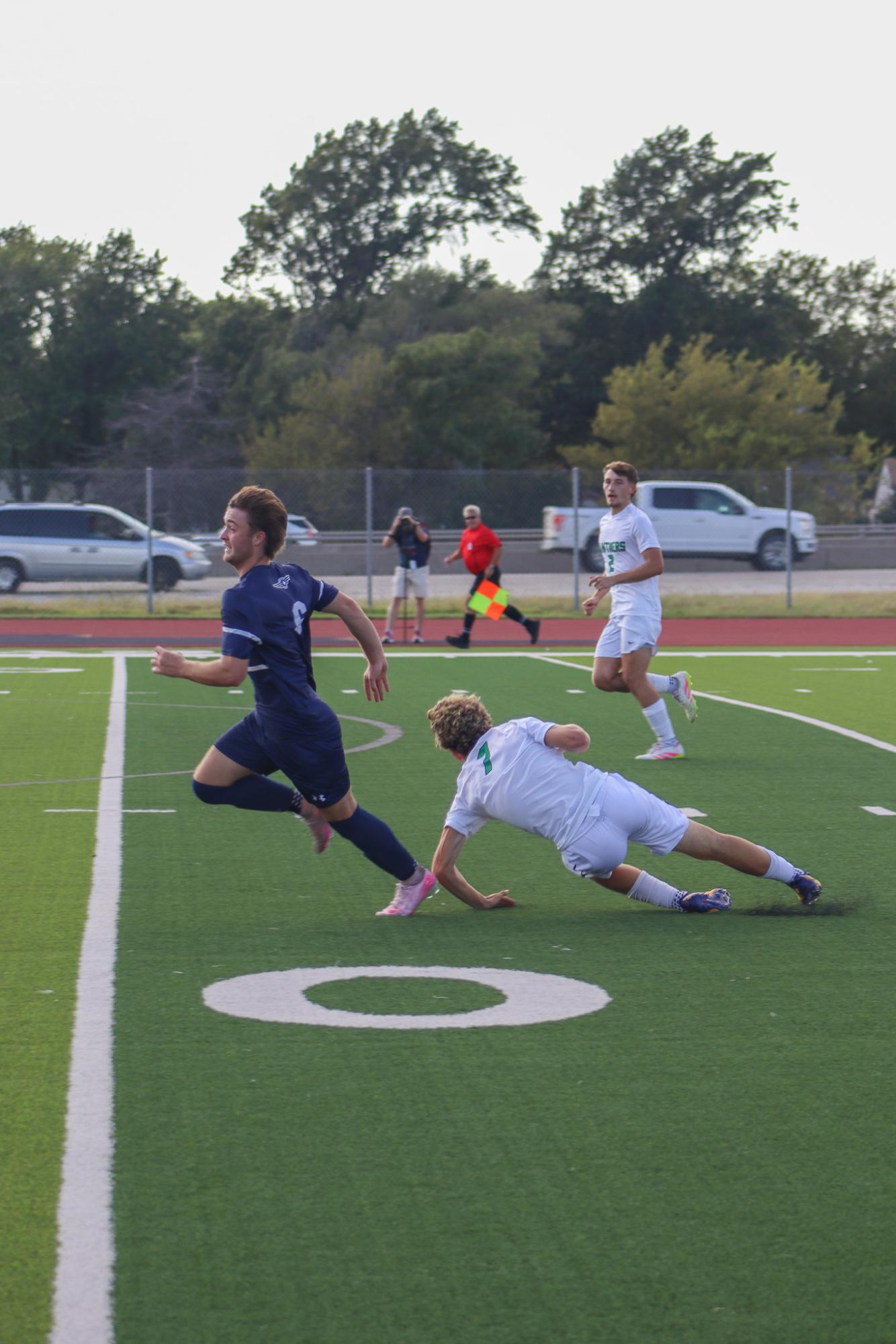 Boys varsity soccer vs. East high (Photos by Delainey Stephenson)