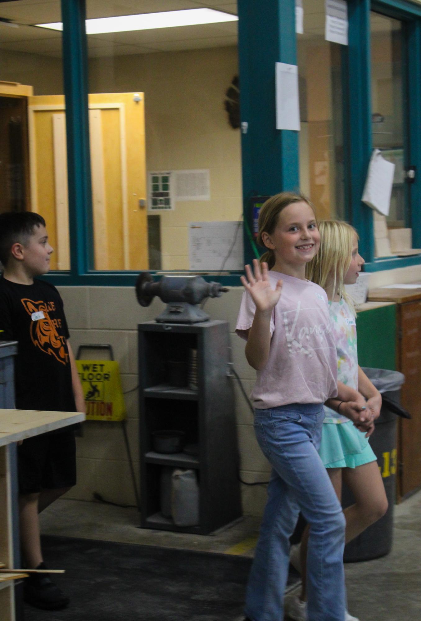 3rd grade students building Bat Houses (Photos By Ava Phouangmala)