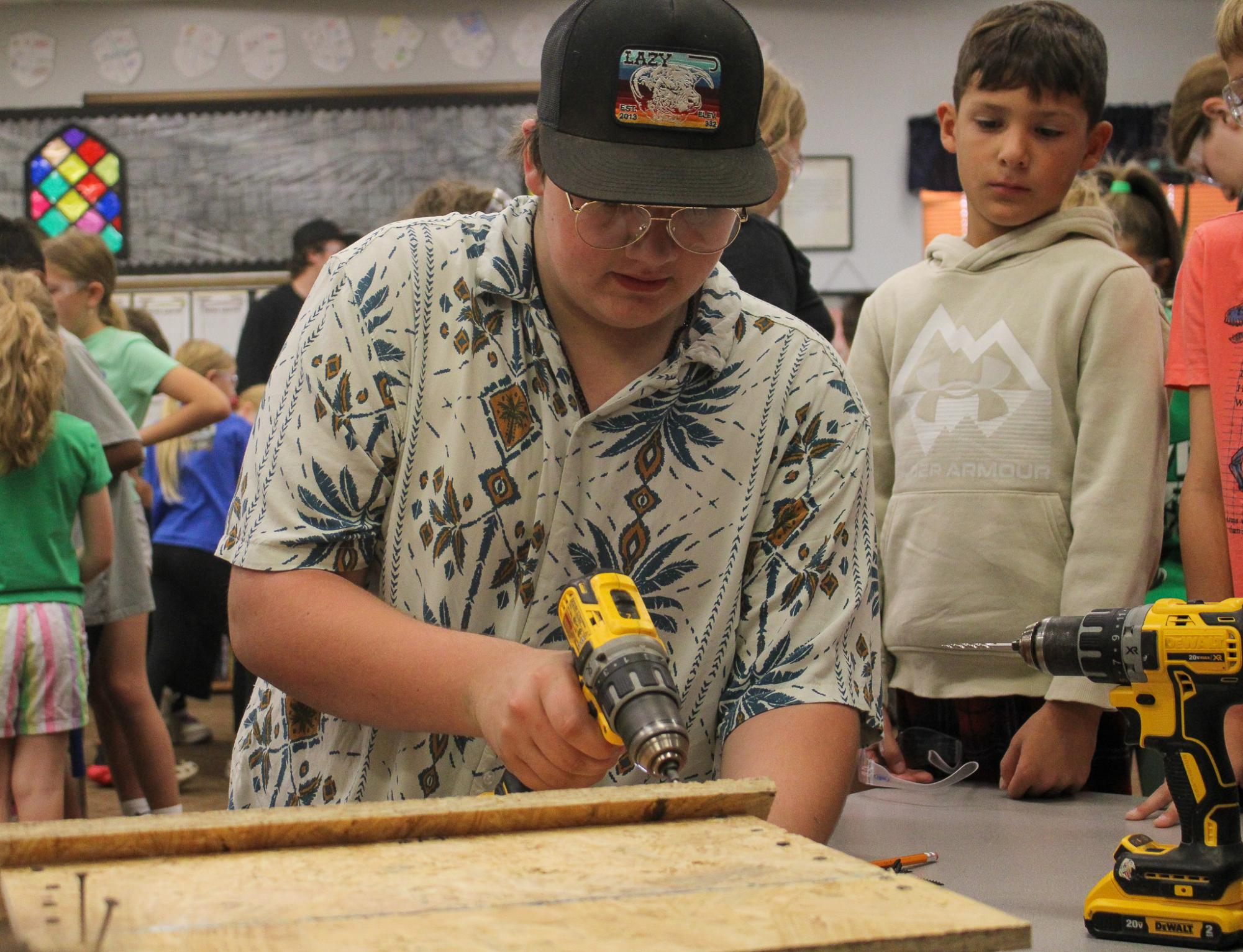 Finishing the Bat Houses (Photos by Janie Simard)