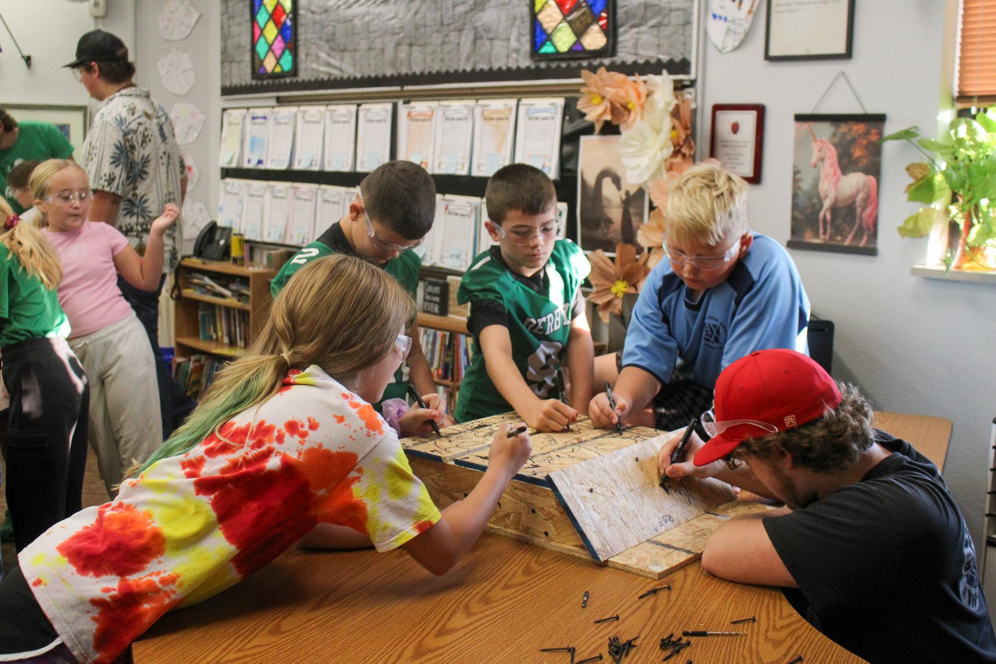 Finishing the Bat Houses (Photos by Janie Simard)