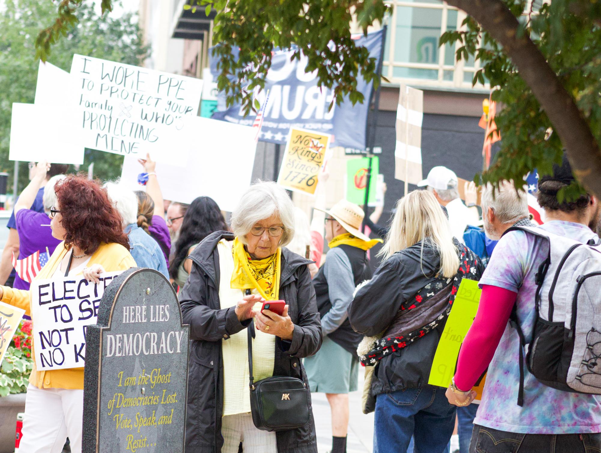 No Kings Protest (Photos by Ava Mbawuike)