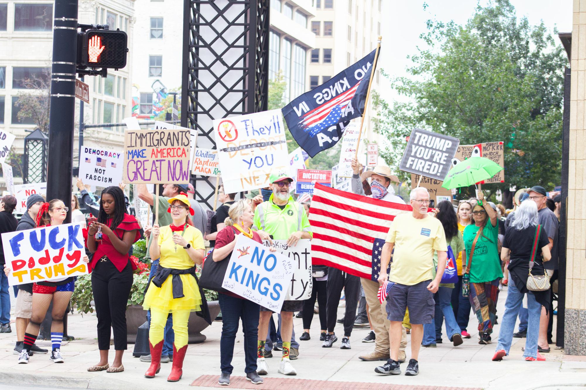 No Kings Protest (Photos by Ava Mbawuike)