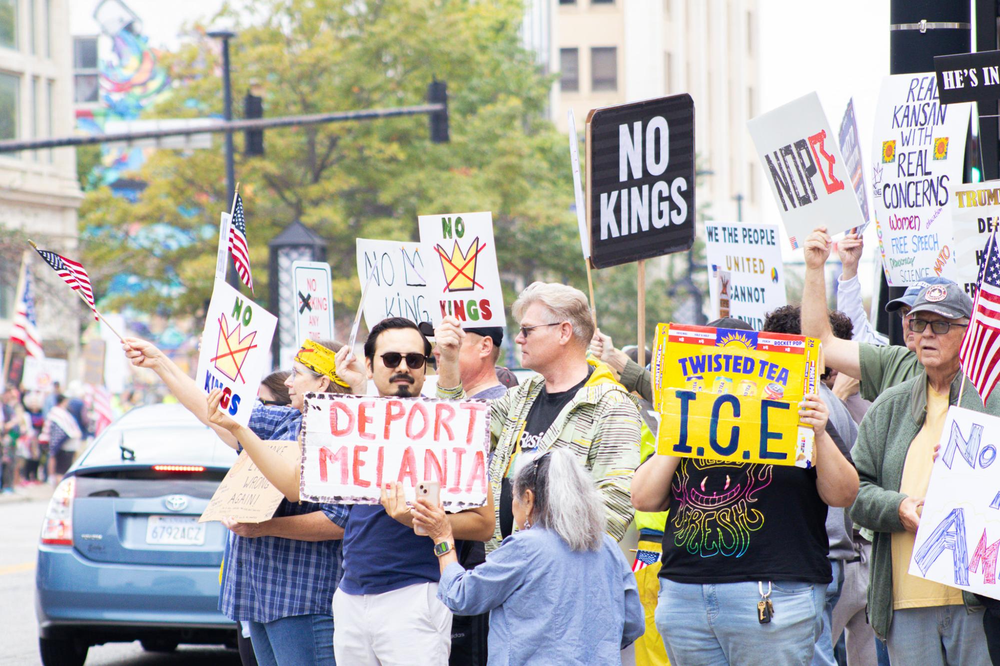 No Kings Protest (Photos by Ava Mbawuike)