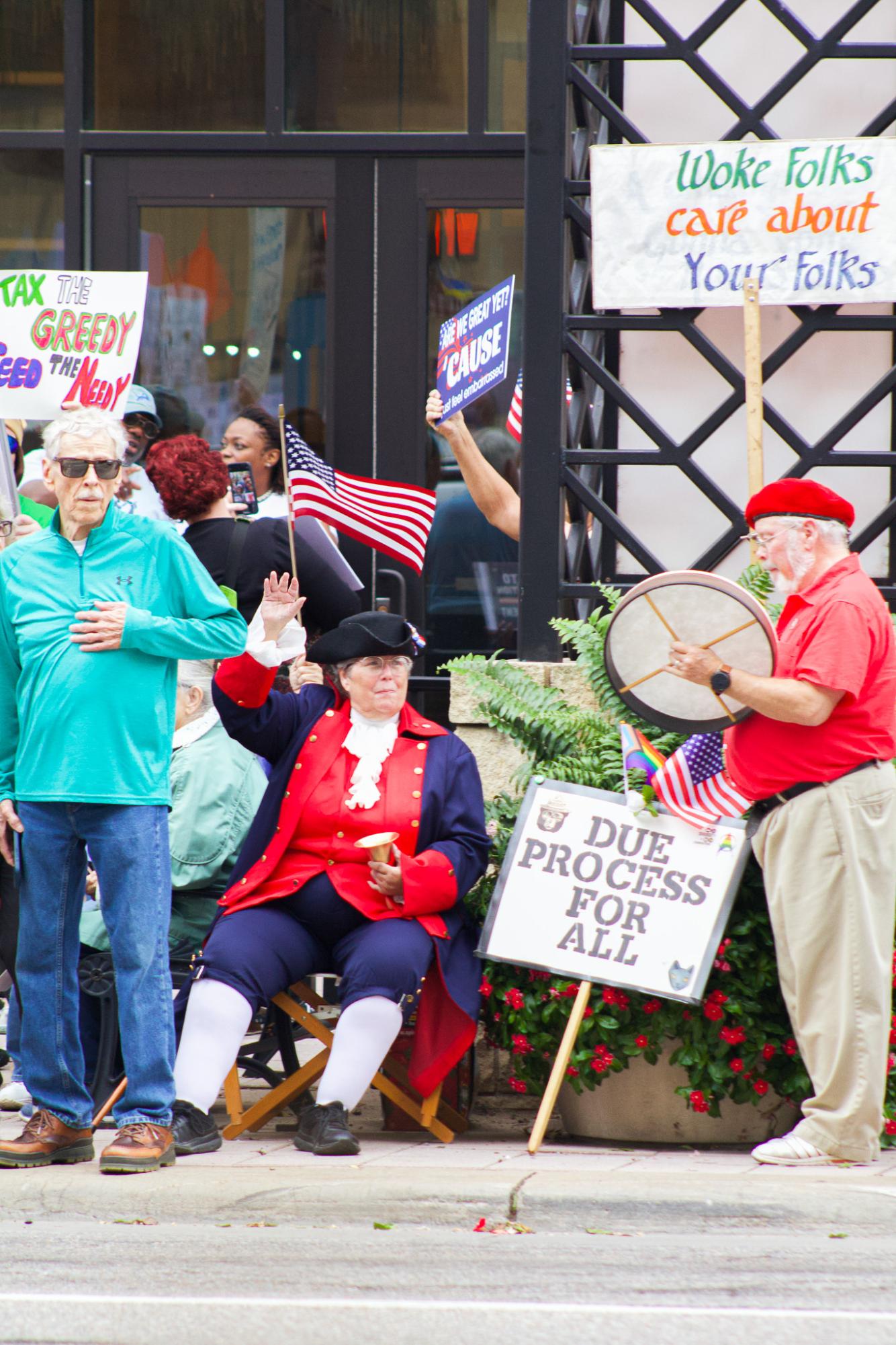 No Kings Protest (Photos by Ava Mbawuike)