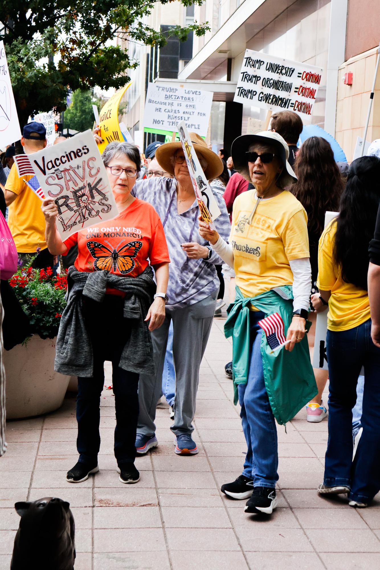 No Kings Protest (Photos by Ava Mbawuike)