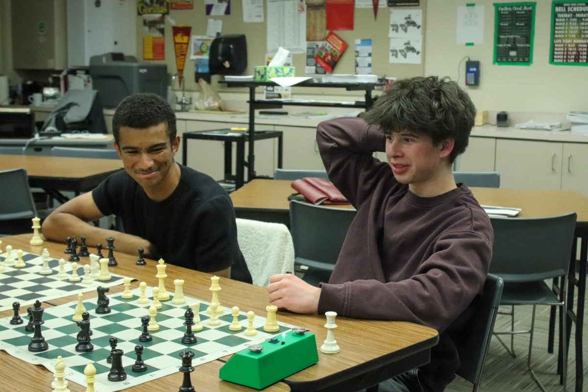 Chess player worried about their next move.