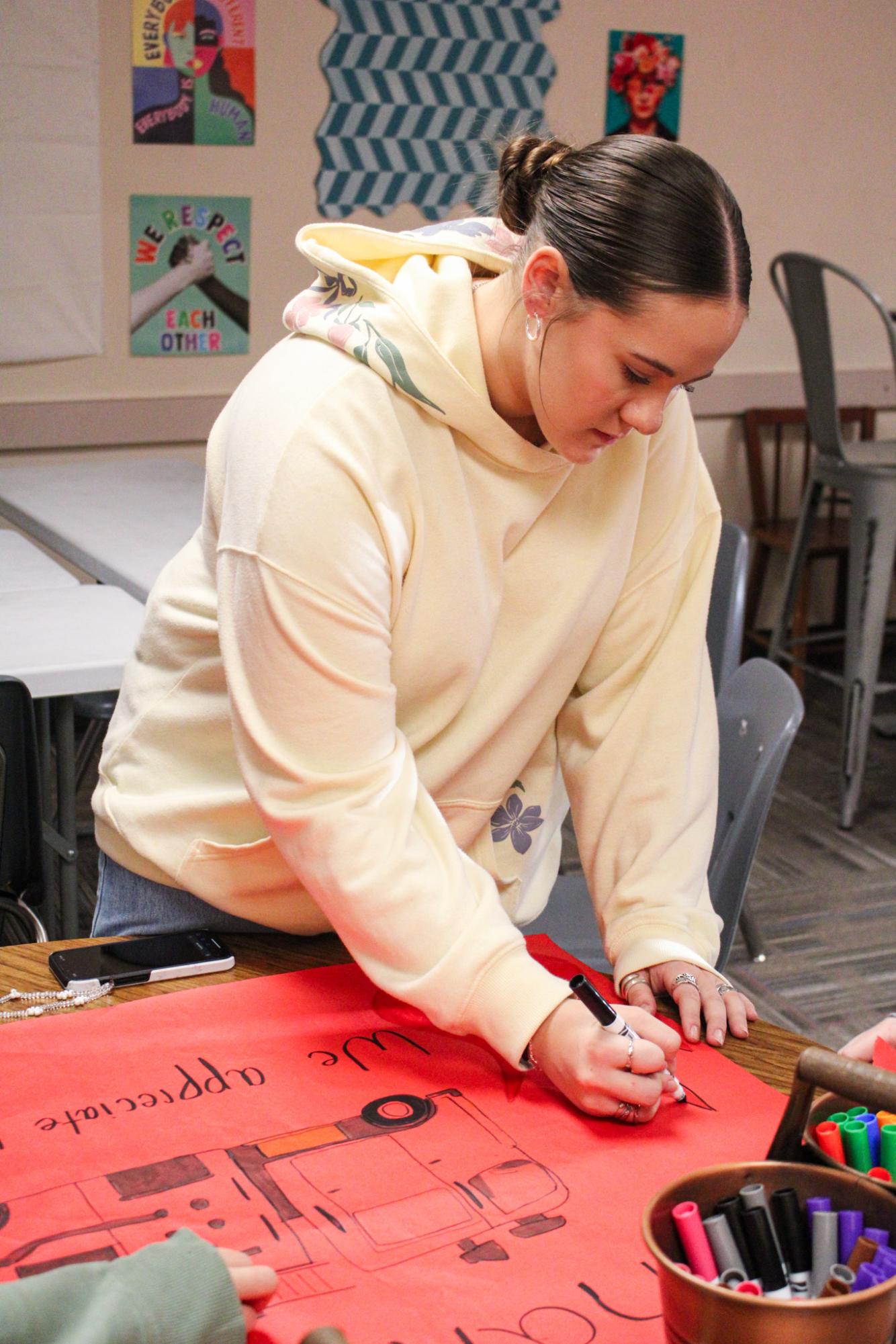 NHS Gratitude Posters  (Photos by Kaelyn Kissack)