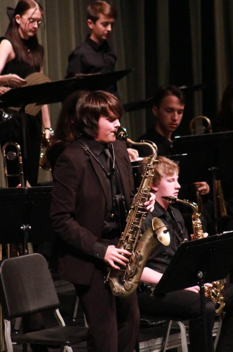 The jazz bands had their winter concert. 
