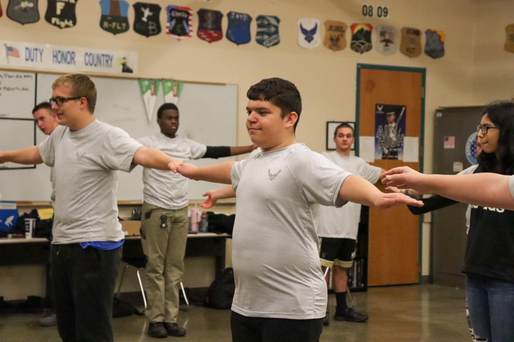 AFJROTC PT (Photos by Delainey Stephenson)