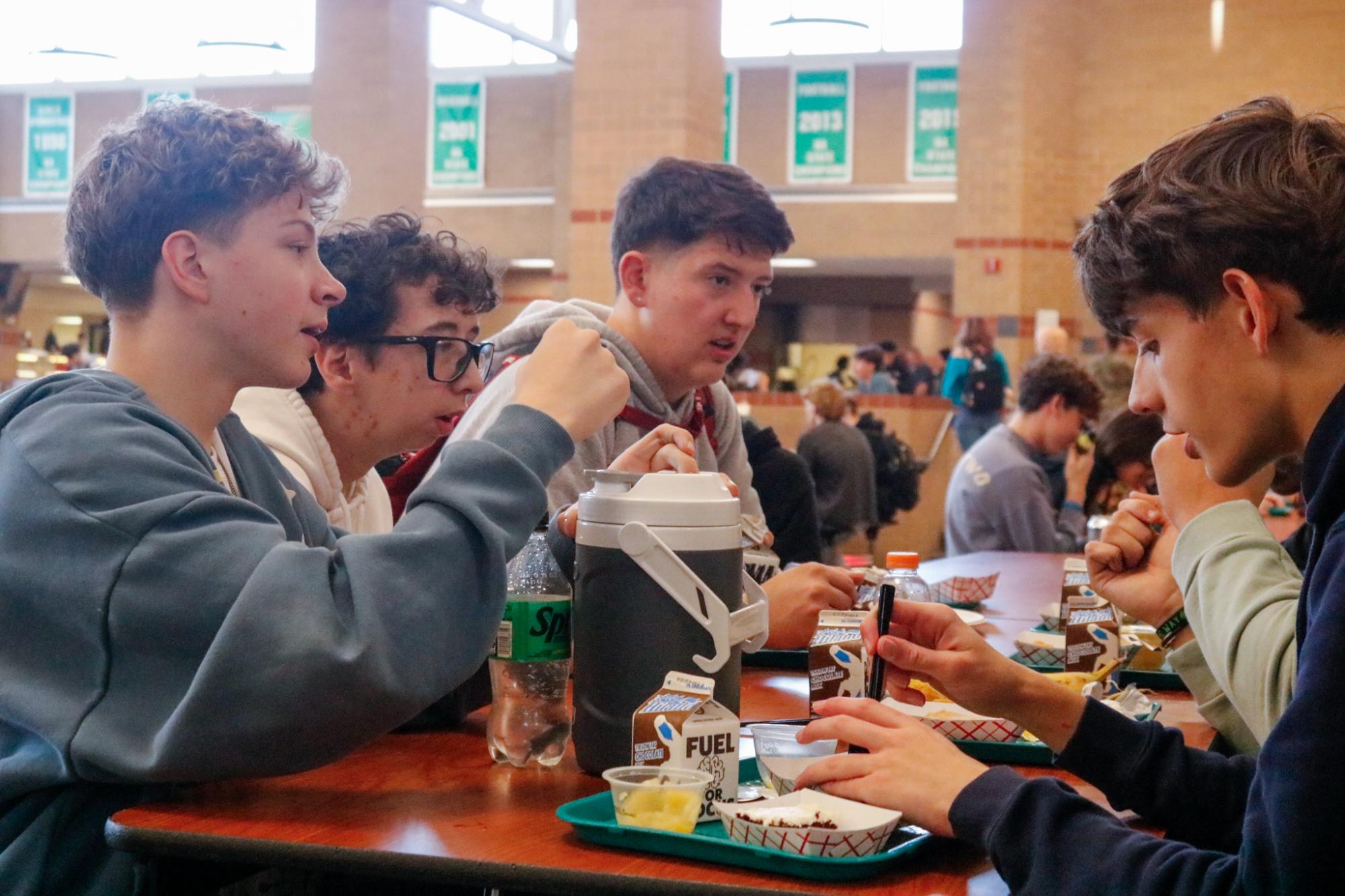Students during Lunch (Photos by Stevie Hoppock)