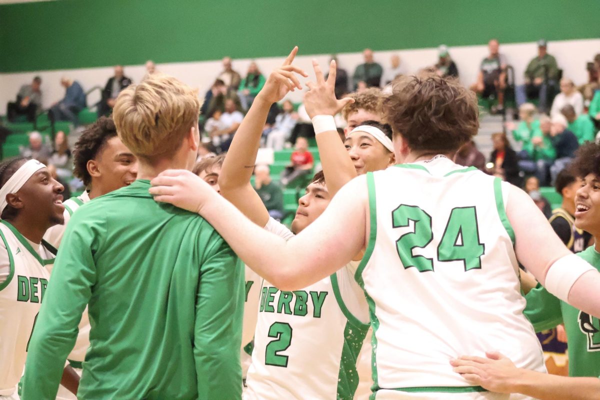 The basketball team played and defeated the Valley Center hornets 75-51.