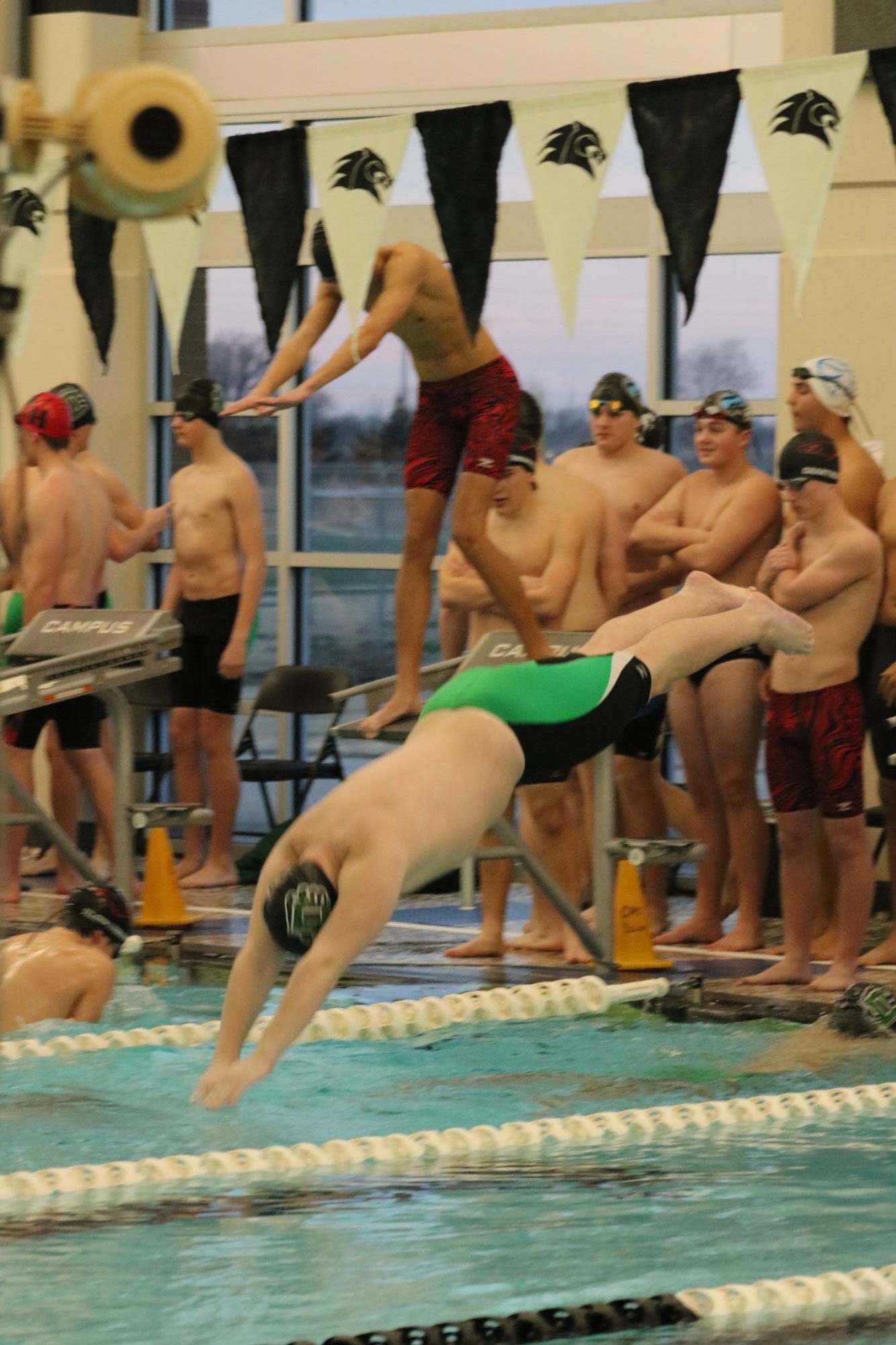 Boys swim meet at Campus (Photos by Sophia Rogers)