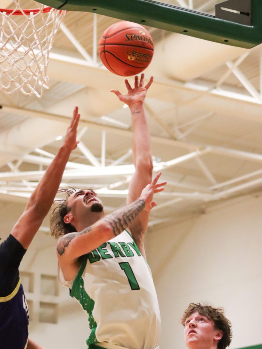 Senior Channing Marshall shoots the ball to attempt to score. 