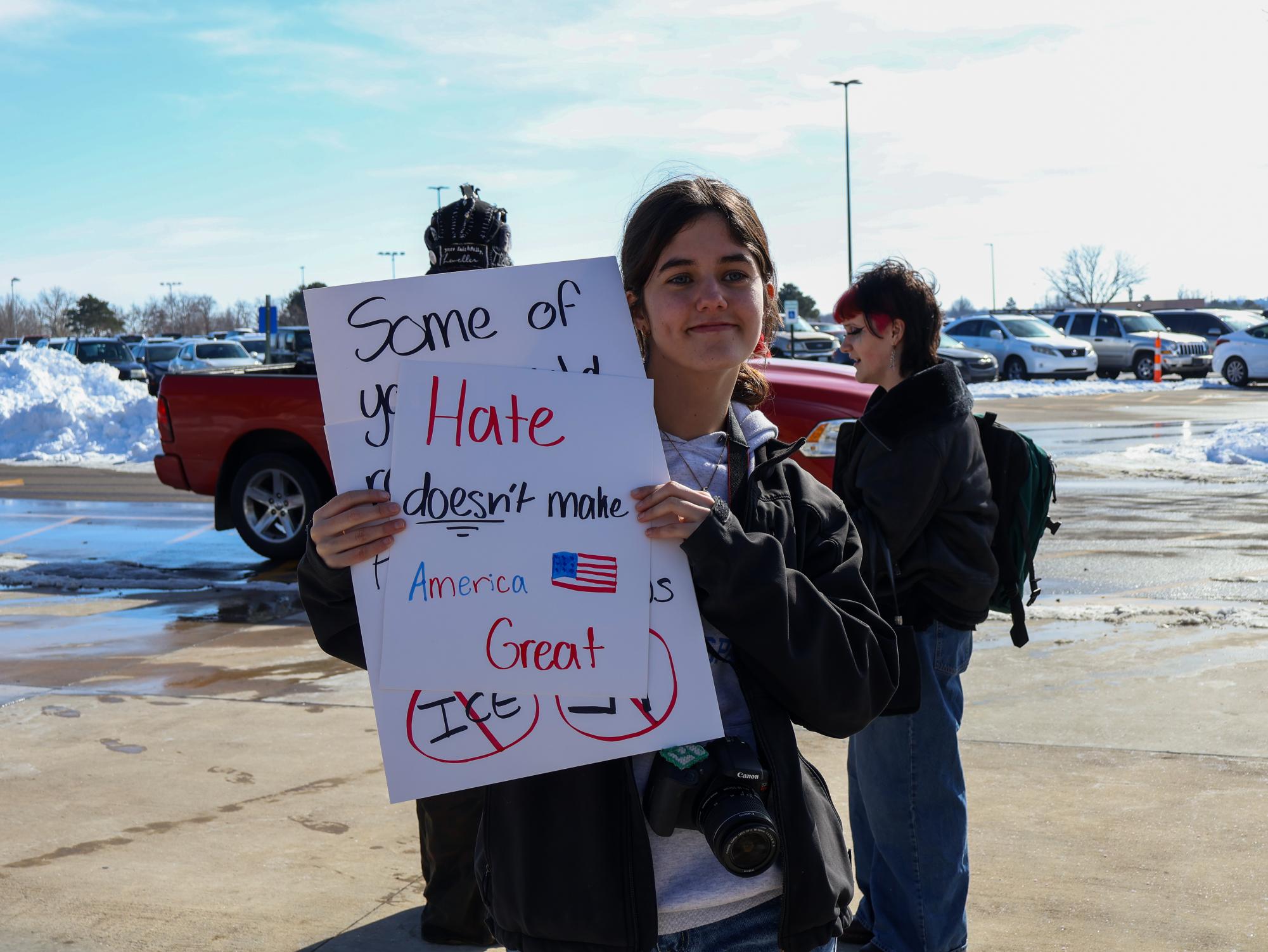 ICE protest (Photos by Ella Davidson)