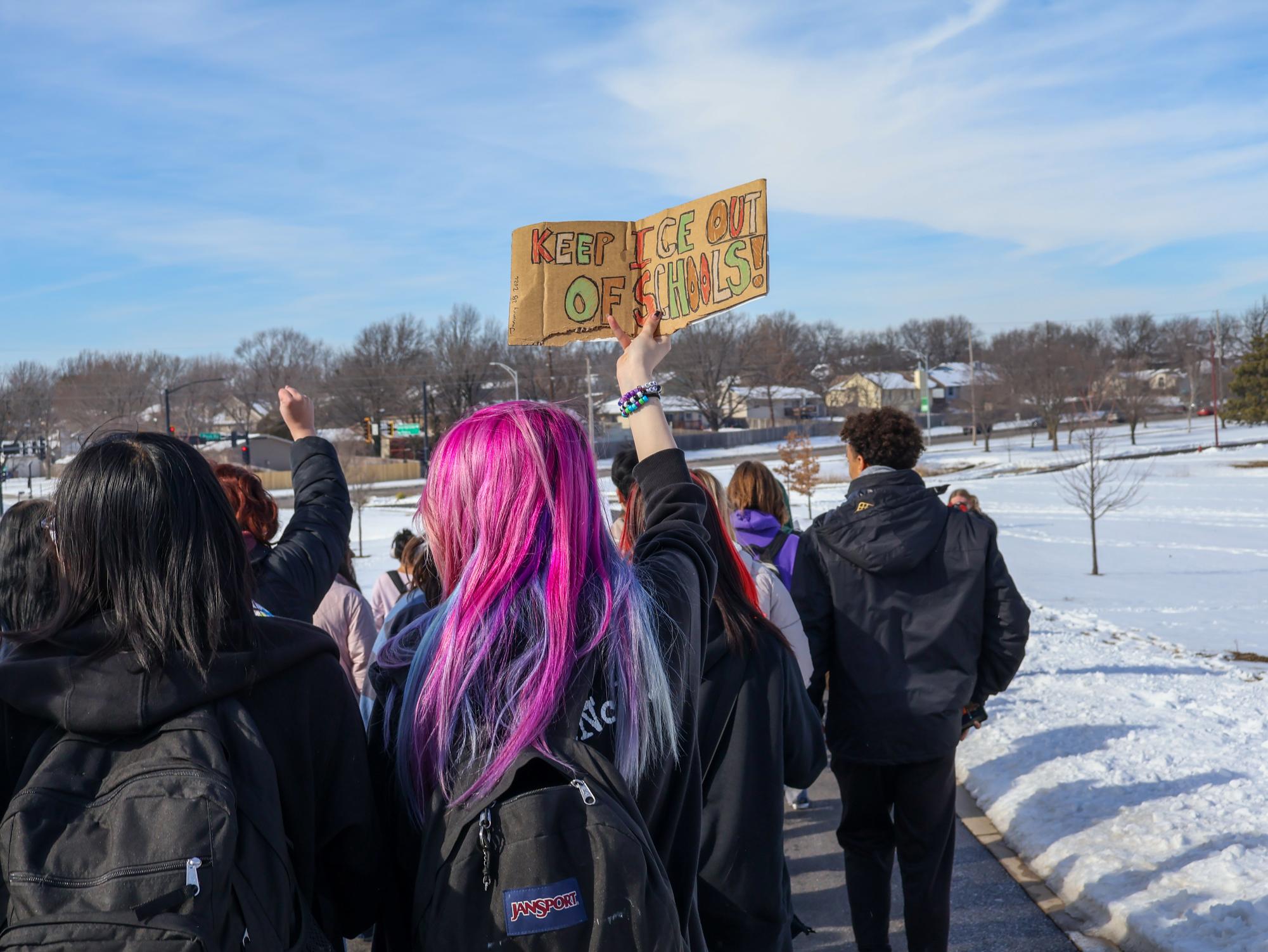 ICE protest (Photos by Ella Davidson)
