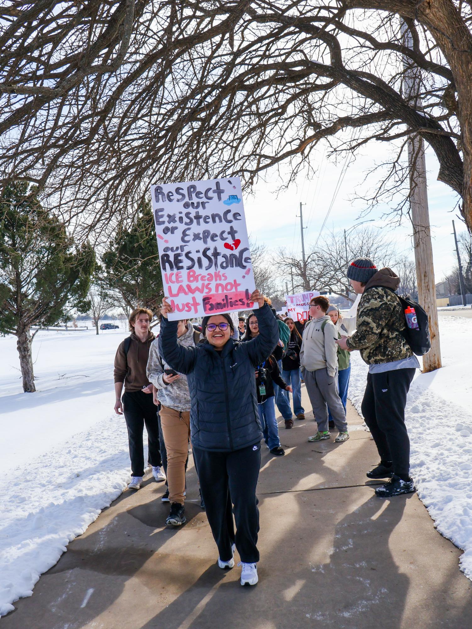 ICE protest (Photos by Ella Davidson)
