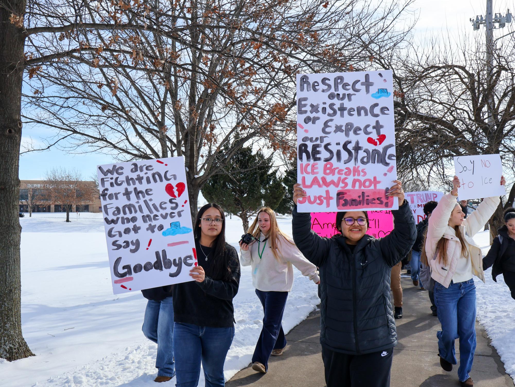 ICE protest (Photos by Ella Davidson)
