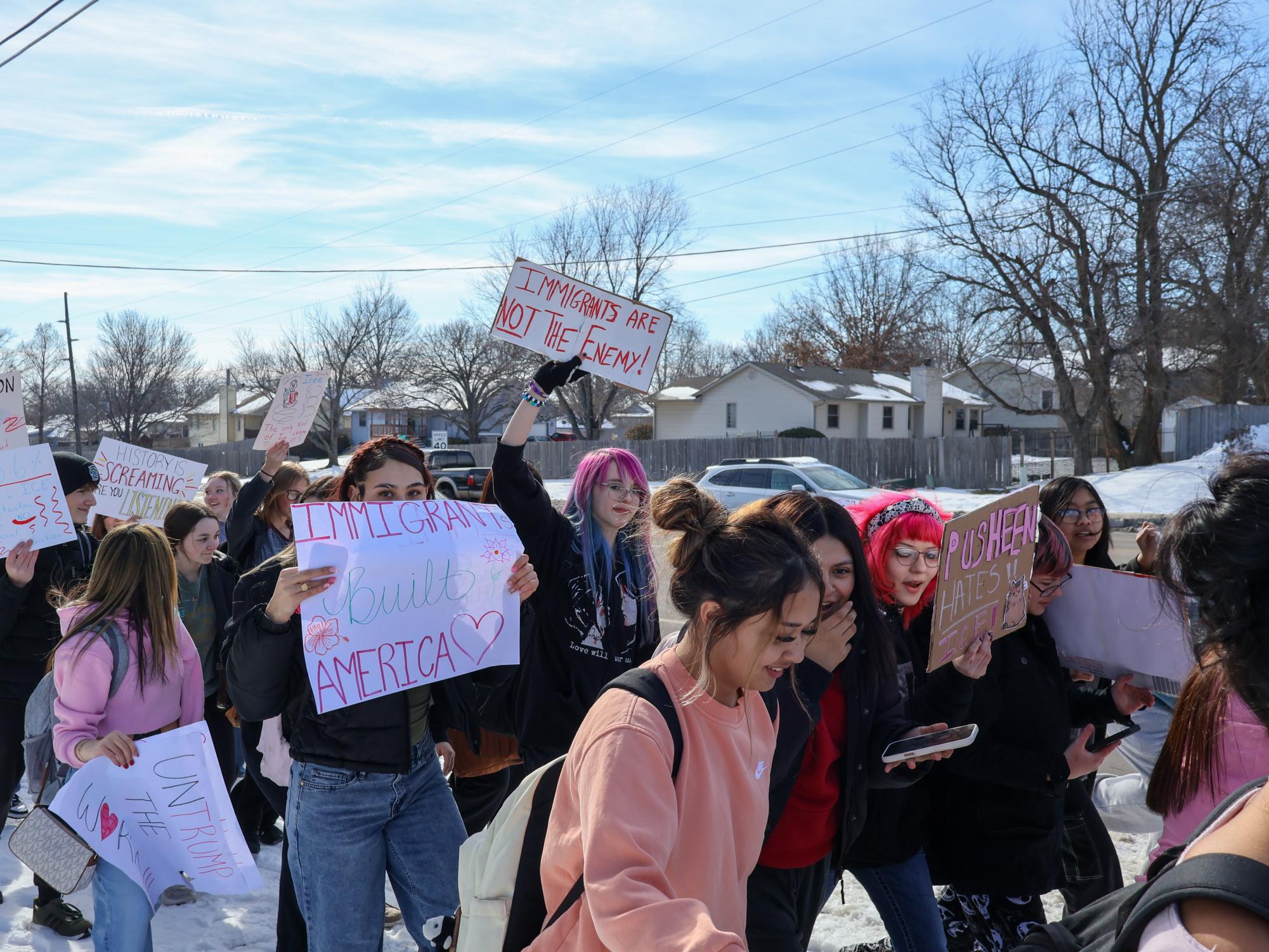 ICE protest (Photos by Ella Davidson)