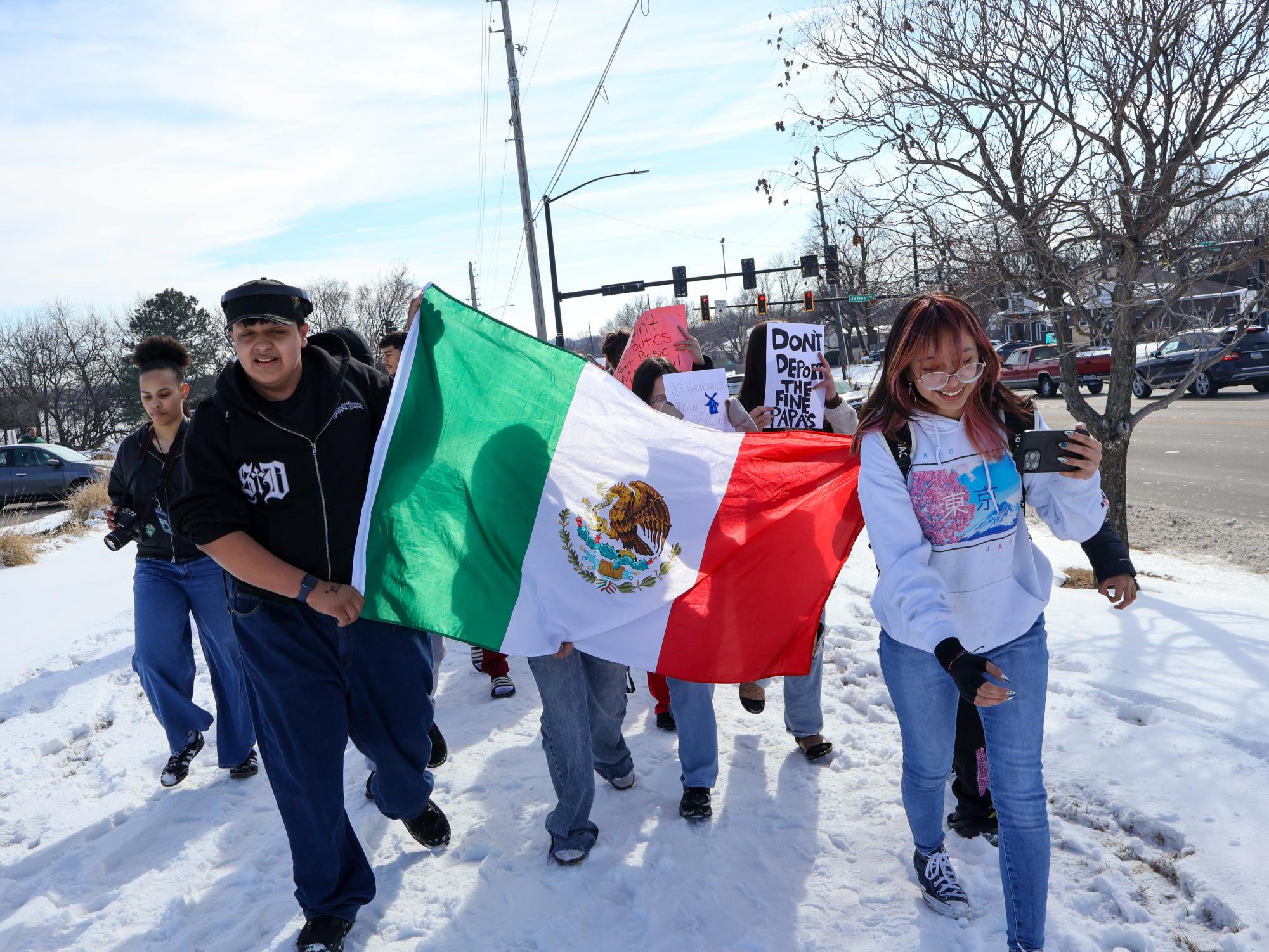ICE protest (Photos by Ella Davidson)