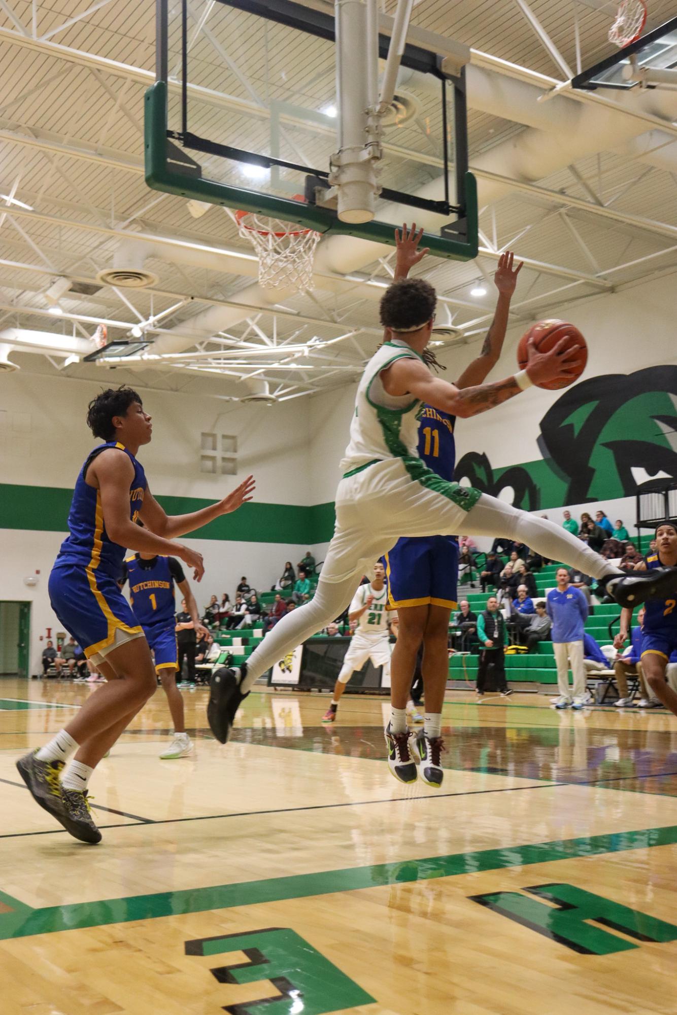 Boys varsity basketball vs. Hutch (Photos by Delainey Stephenson)