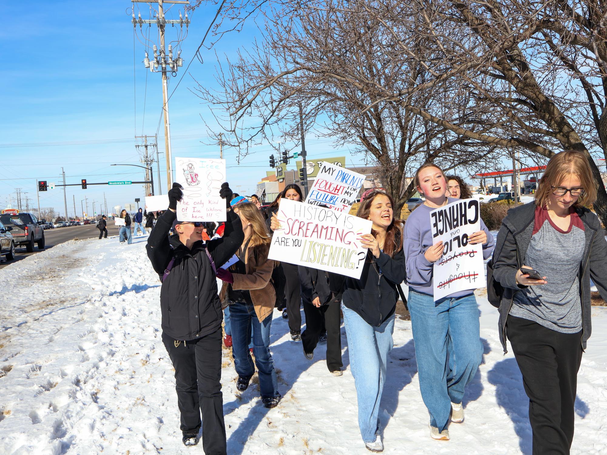 ICE protest (Photos by Ella Davidson)