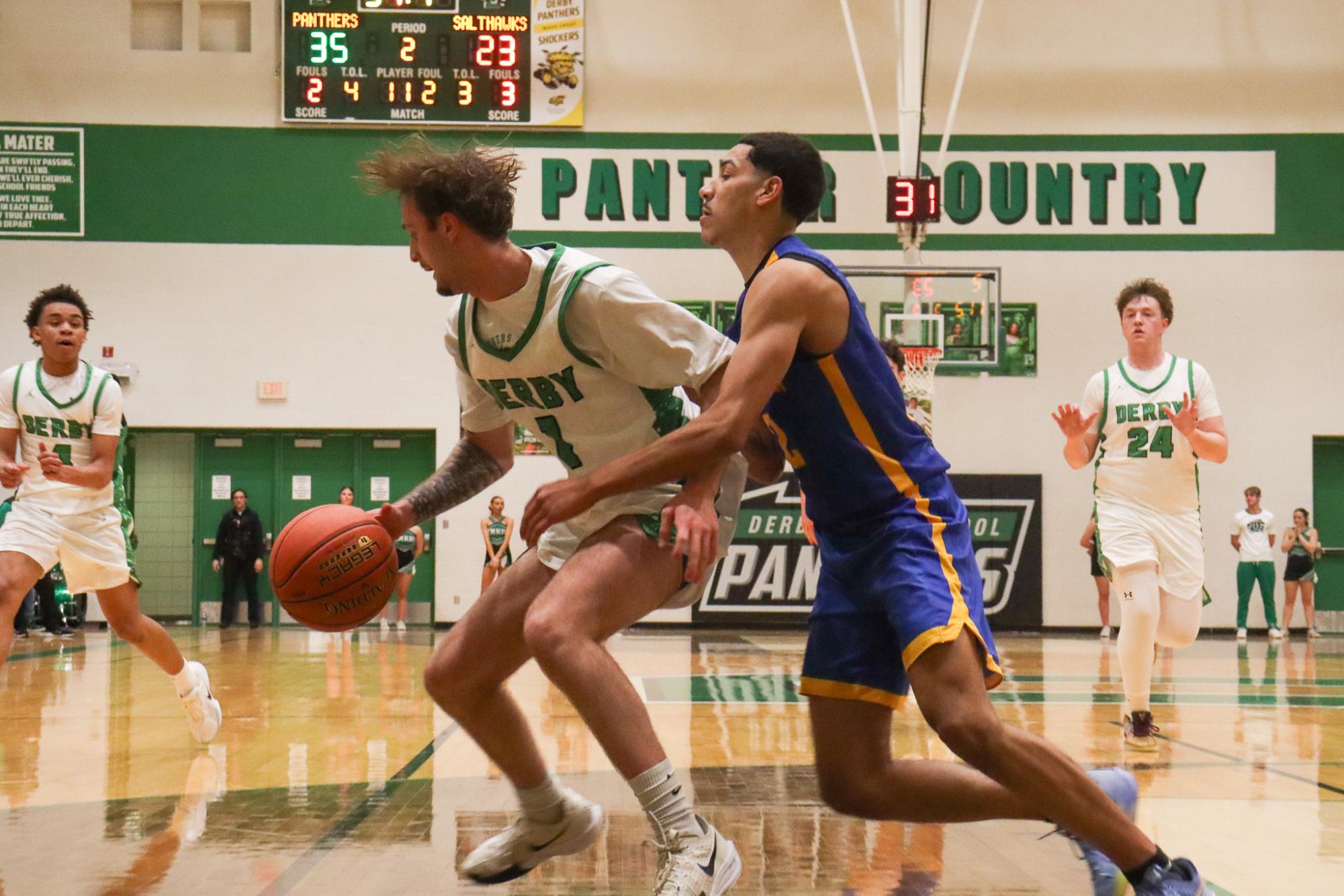Boys varsity basketball vs. Hutch (Photos by Delainey Stephenson)