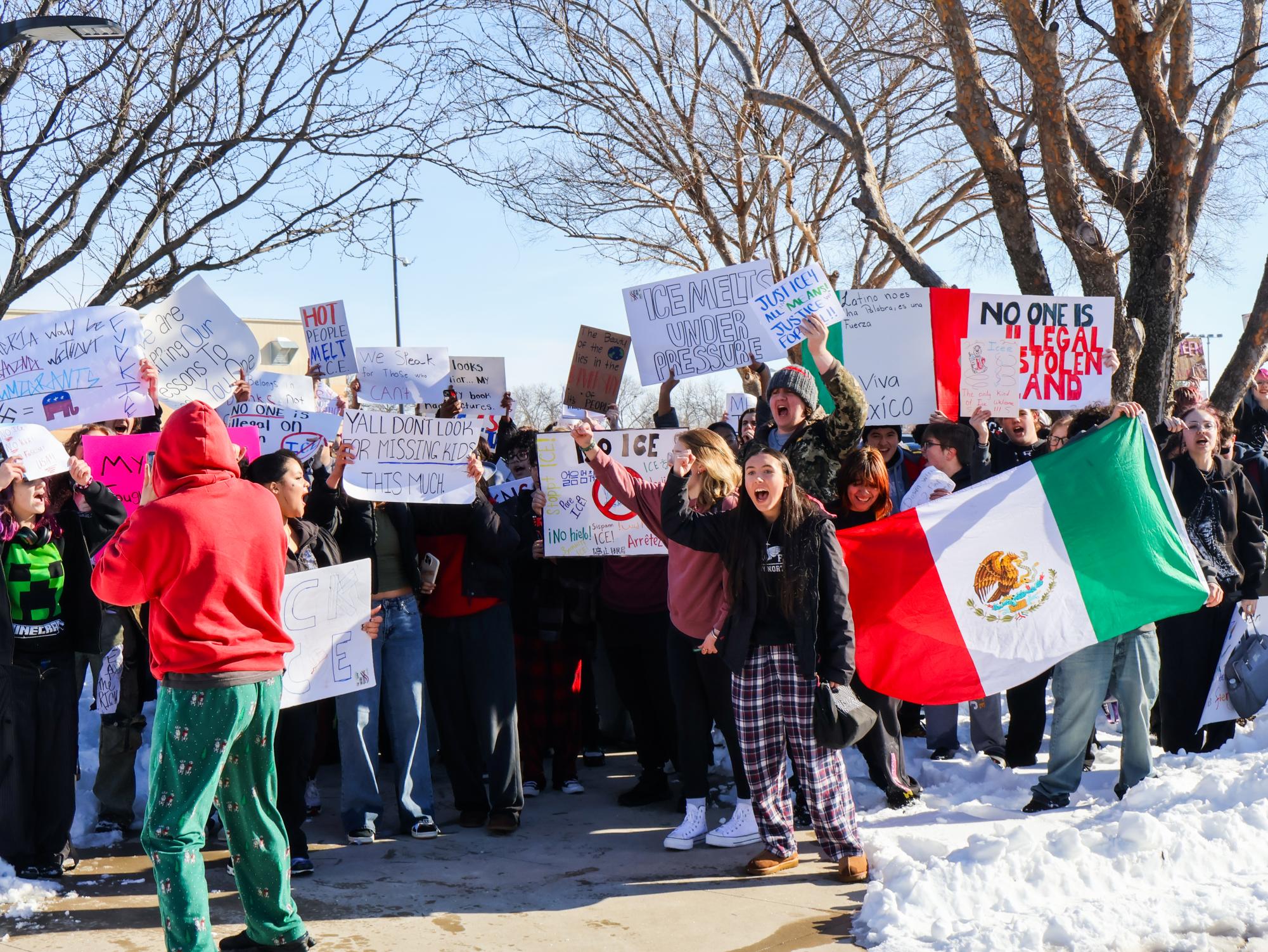 ICE protest (Photos by Ella Davidson)