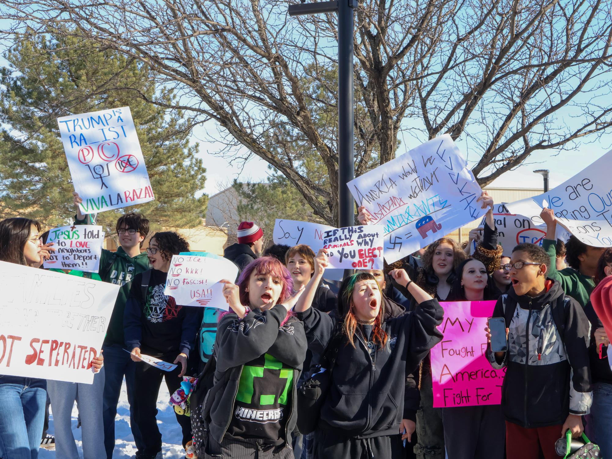 ICE protest (Photos by Ella Davidson)