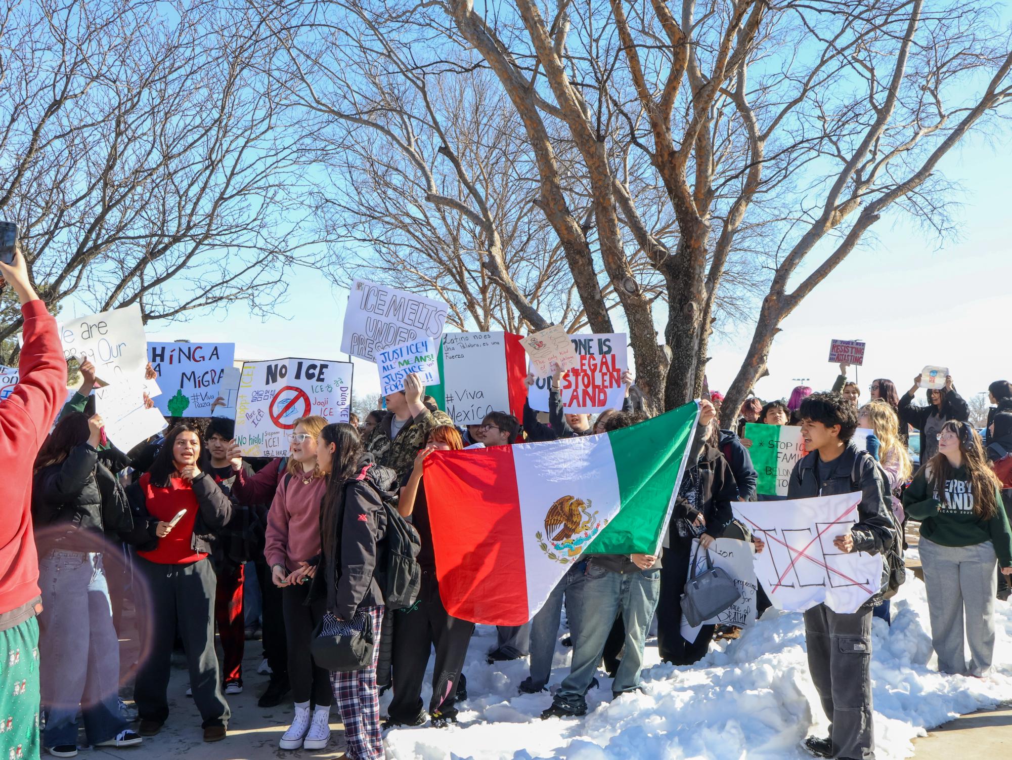 ICE protest (Photos by Ella Davidson)