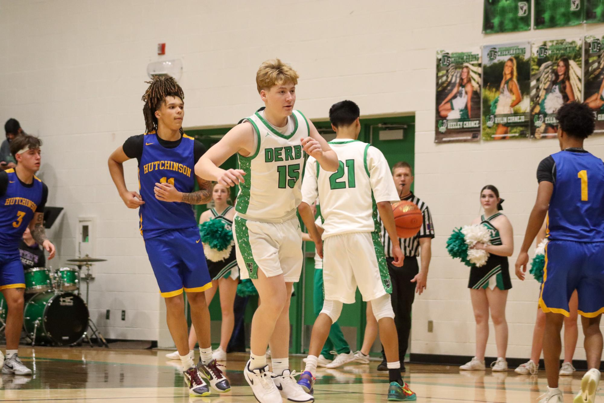 Boys varsity basketball vs. Hutch (Photos by Delainey Stephenson)