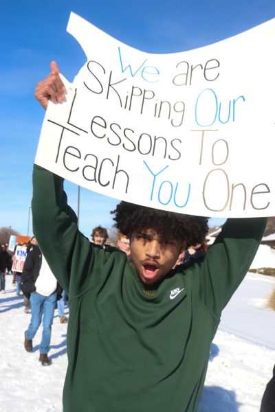 Students protesting against ICE.