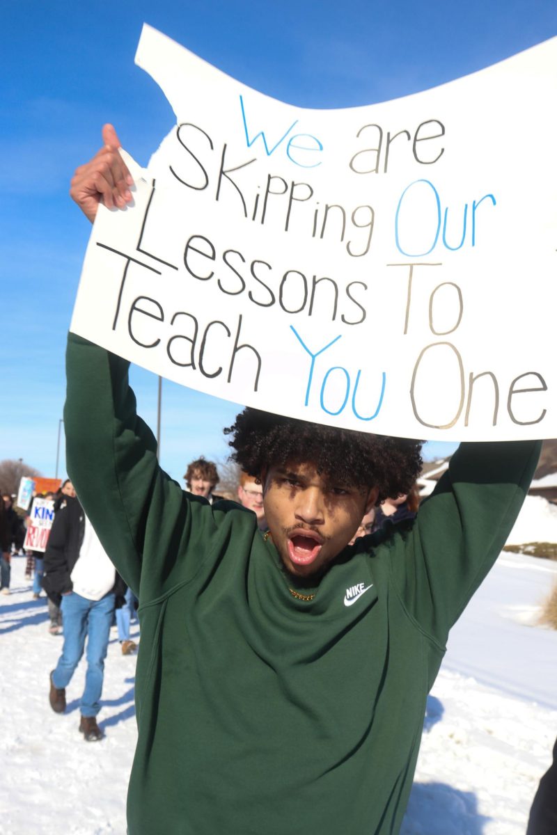Students protesting against ICE.