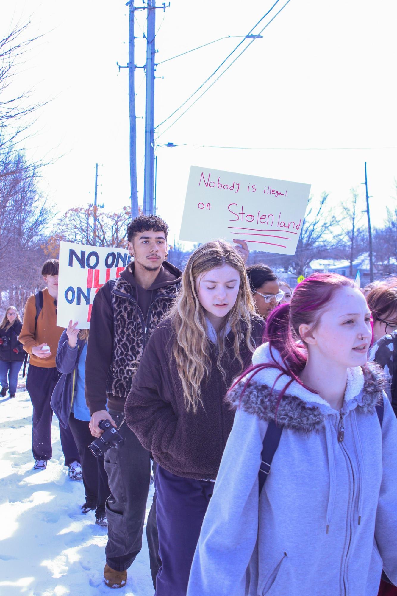 DHS Students Against ICE (Protest) (Photos by Kaci Stephenson)