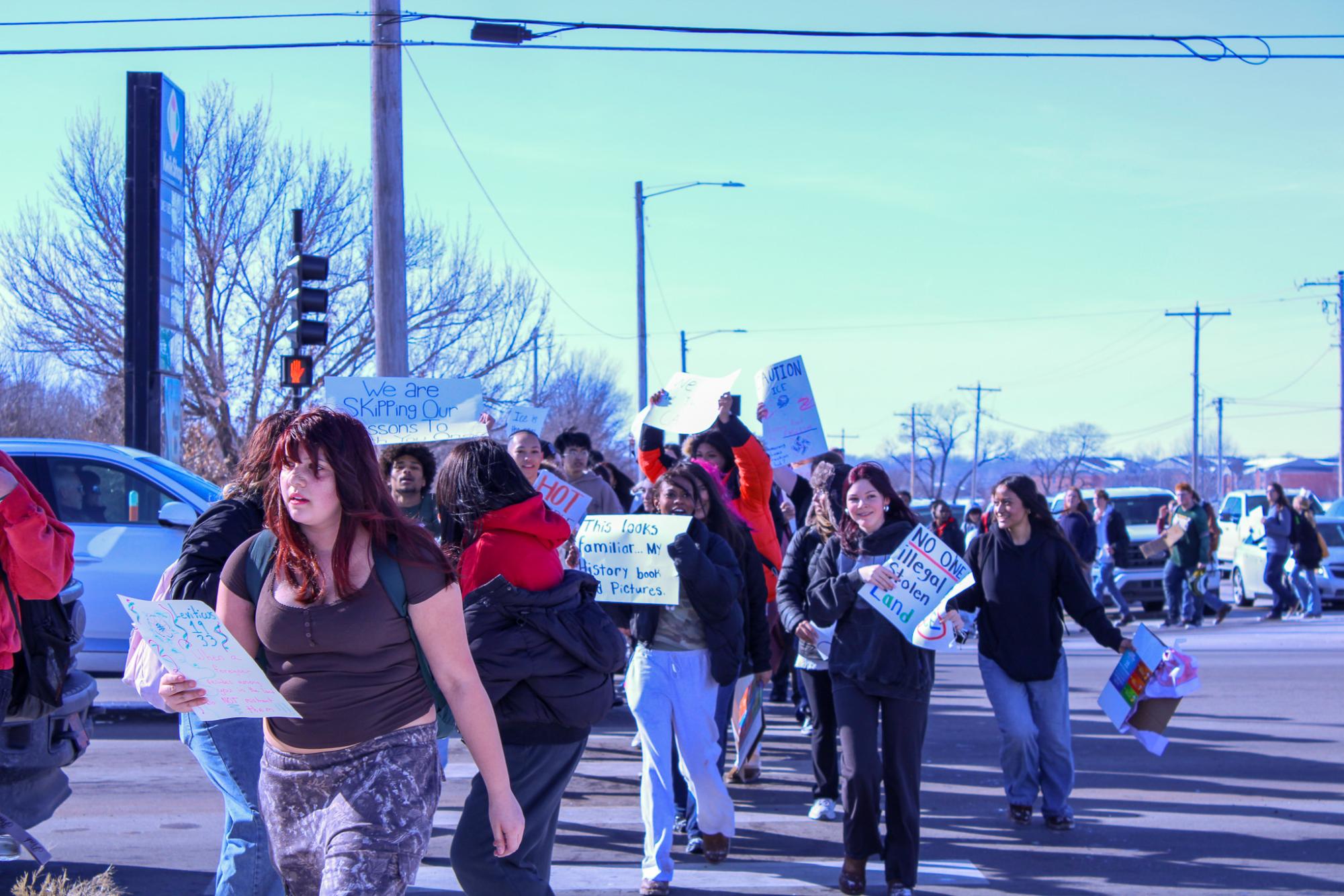 DHS Students Against ICE (Protest) (Photos by Kaci Stephenson)