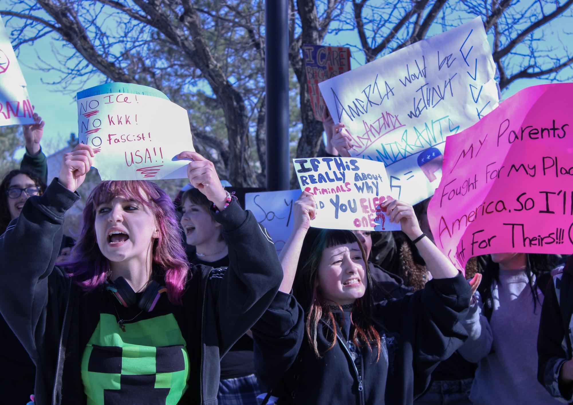 DHS Students Against ICE (Protest) (Photos by Kaci Stephenson)