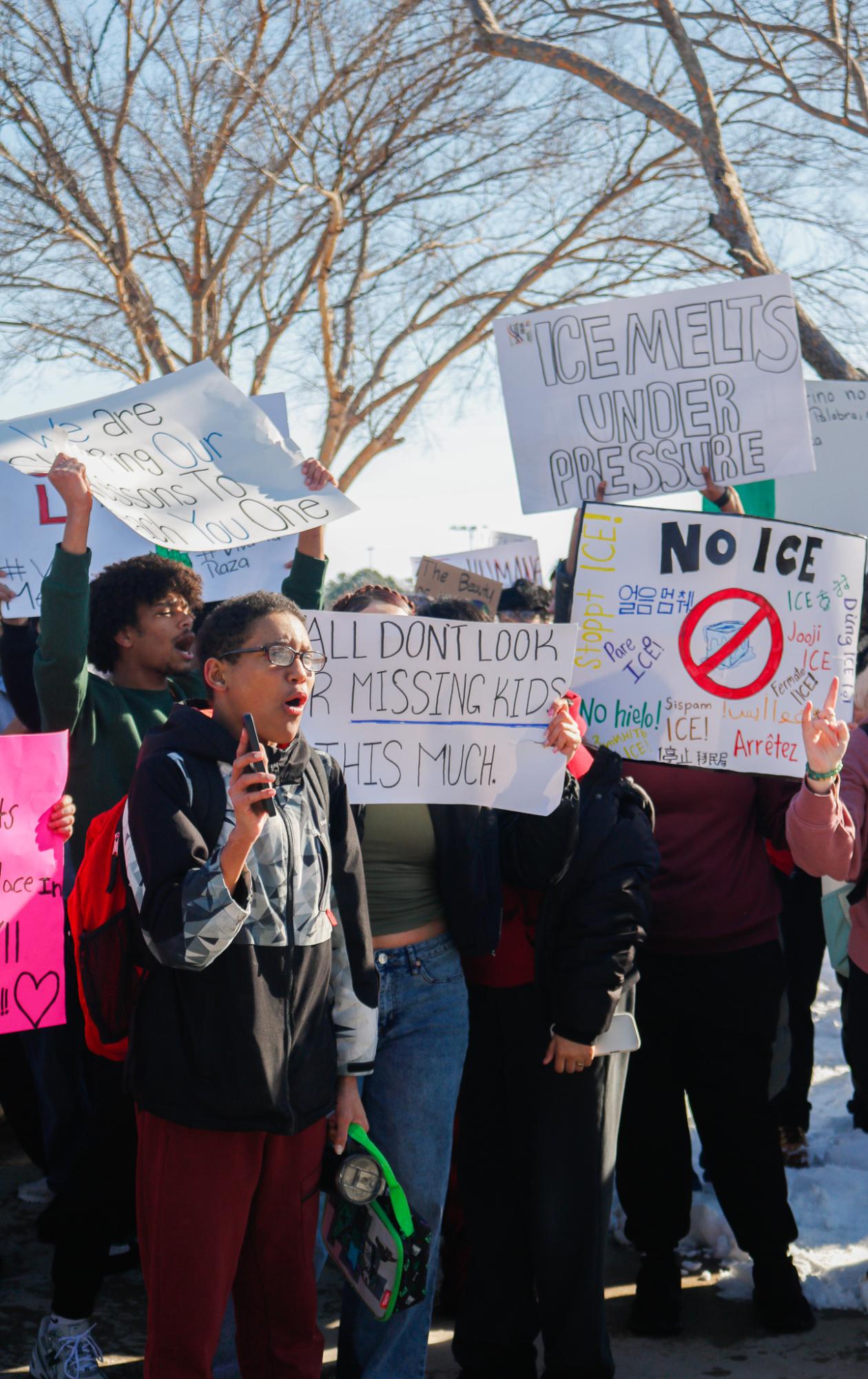ICE protest (Photos by Ava Mbawuike)