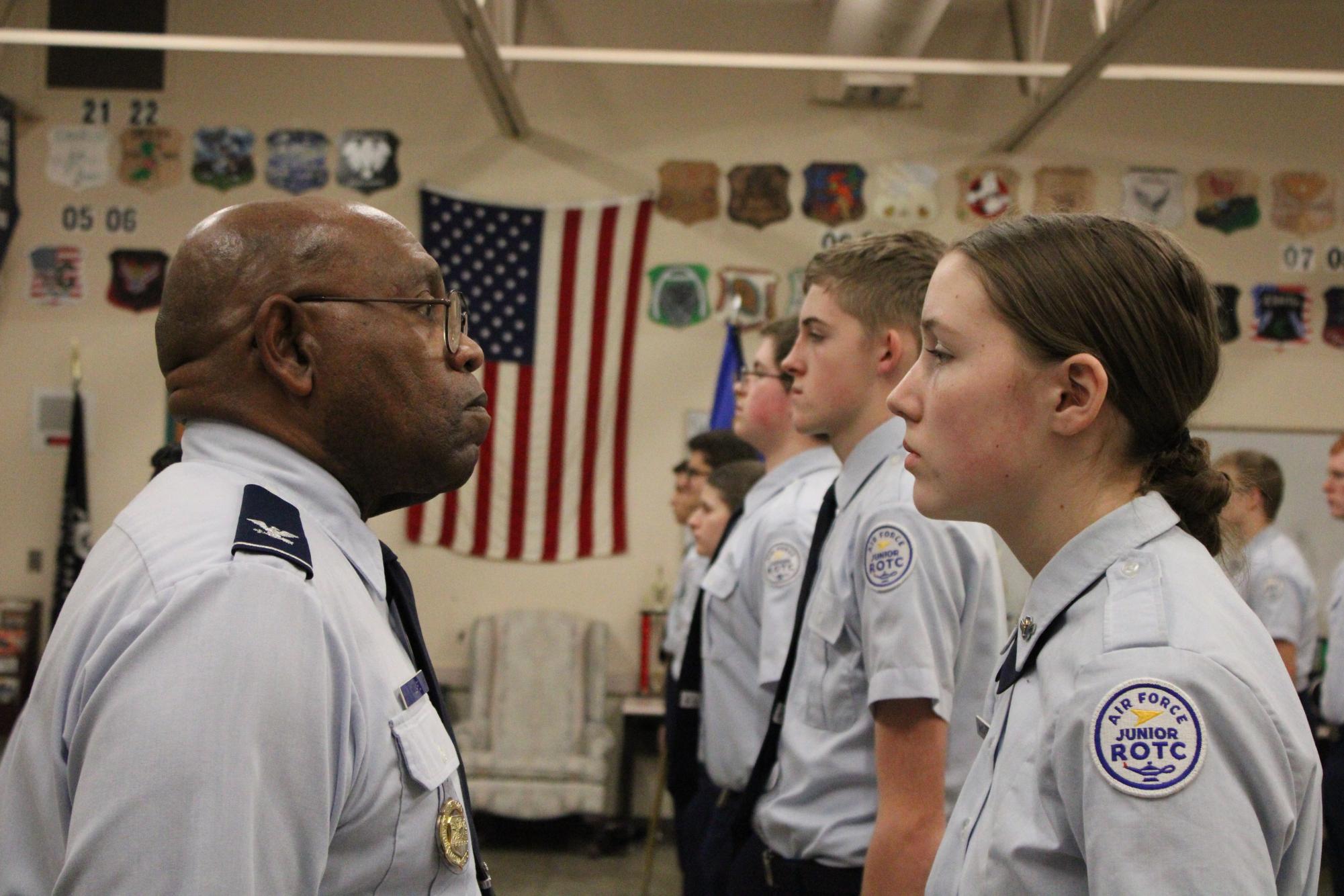 JROTC Uniform Check (Photos by Isadora Colgrove)