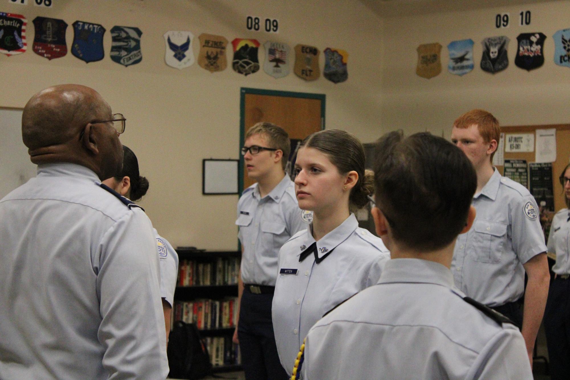 JROTC Uniform Check (Photos by Isadora Colgrove)